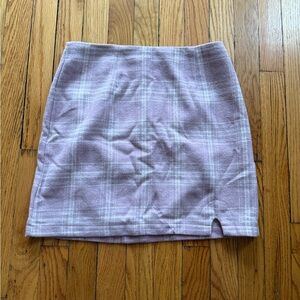 Pink Lily Pink Plaid Mini Skirt